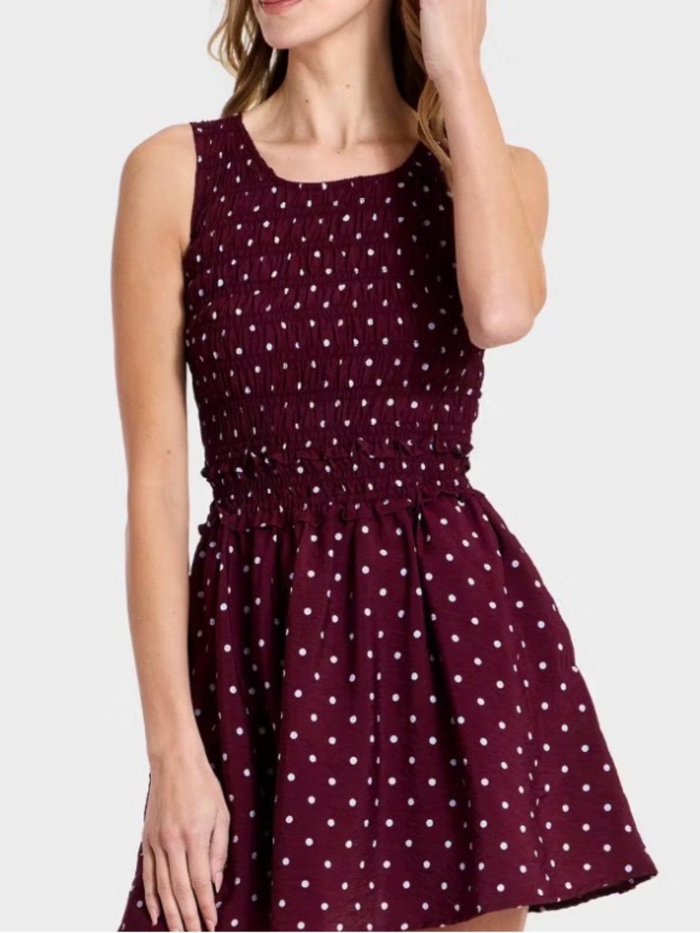 Women's Smocked Mini A-Line Dress